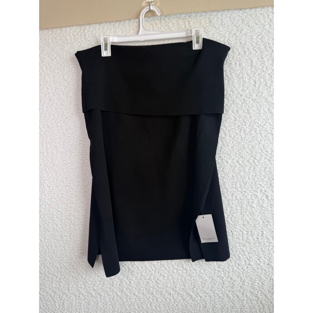 NWT MM. Lafleur Harlem in Black Foldover Waist Stretch Knit Pencil Skirt 3xl +3